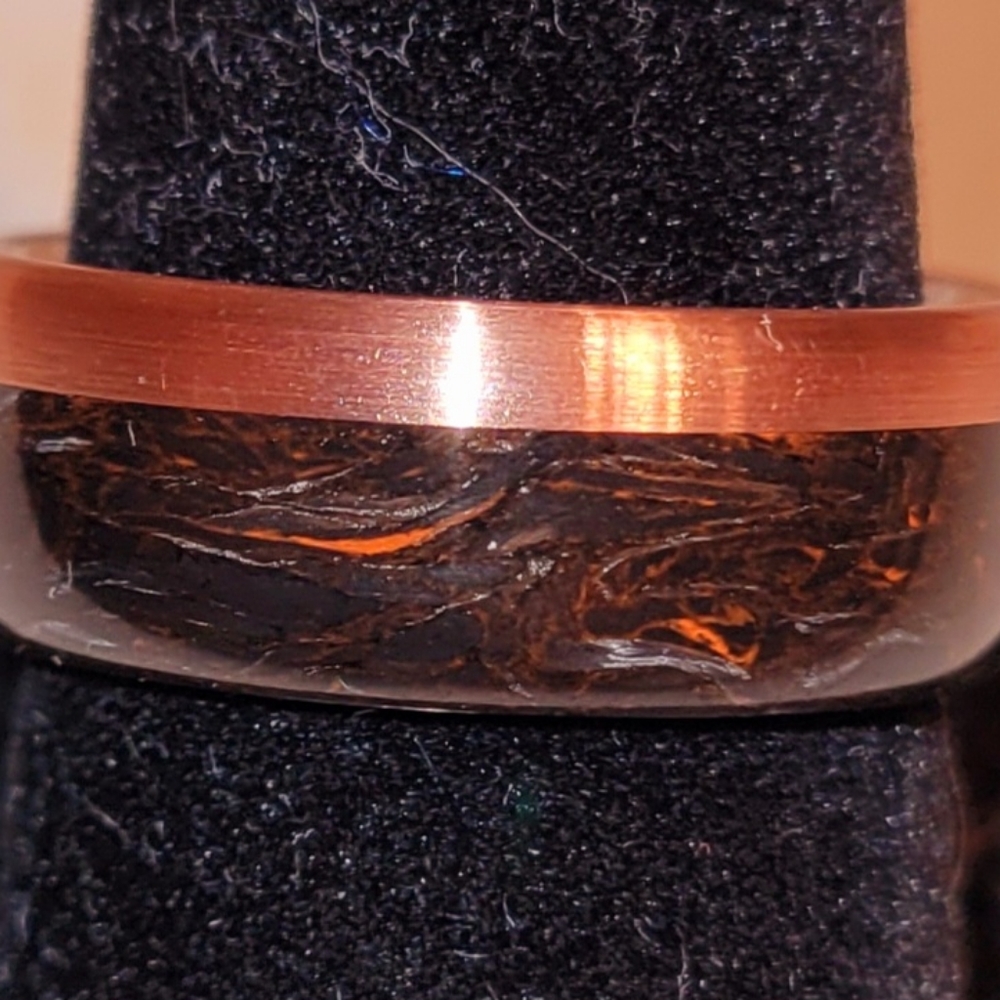 Handmade carbon fiber ring